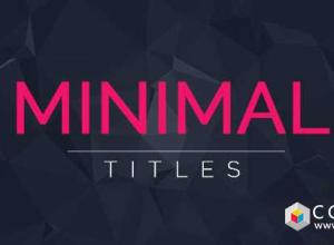 AE模板-33个字幕条商业文字标题动画 33 Minimal Titles 免费下载