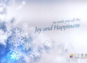 AE模板-圣诞冬季唯美雪花树文字Logo动画 Christmas Winter Rapsody 免费下载