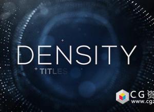 AE模板-Form粒子抽象背景动画文字标题片头 Density Titles 免费下载