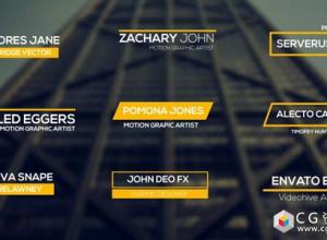 AE模板-文字标题字幕条设计动画 Dynamic Titles 免费下载