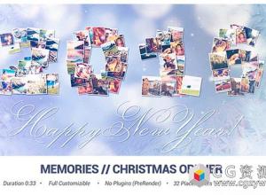 AE模板-节日问候新年圣诞节开幕相册视频Memories  Christmas Opener 免费下载