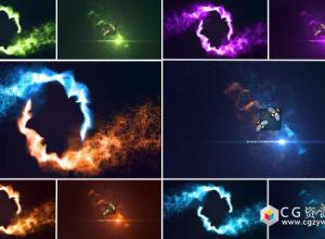 AE模板-光效火花粒子环绕碰撞Logo展示 Magic Particles Logo Reveal 免费下载