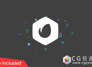 AE模板-现代简洁图形线条MG动画Logo展示 Clean Particles Logo 免费下载