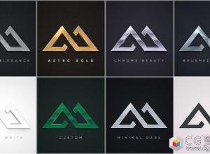 AE模板-金属拉丝3D标志片头Logo挤出展示 Elegant Logo Reveals Pack 免费下载