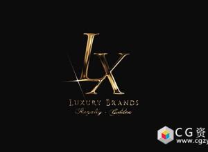AE模板-金色企业标志Logo动画展示 Golden Luxury Logo Reveal 免费下载