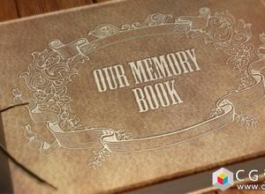 AE模板-浪漫婚礼照片纪念相册快乐时光展示动画Memory Book 免费下载