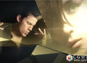AE模板-大气粒子金色背景奥斯卡婚礼颁奖典礼晚会包装