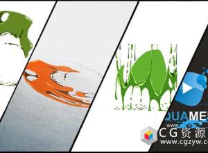 AE模板-企业标志MG手绘液体卡通Logo展示动画 免费下载
