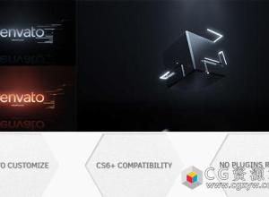 AE模板-三维方块科技感Logo展示Cube Logo Reveal 免费下载