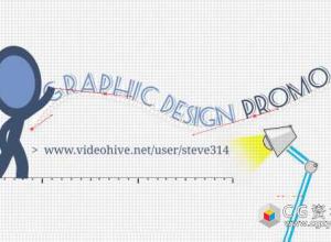 AE模板-创意小人宣传平面广告服务网页设计广告宣传片头 Graphic & Web Design  Advertising & Print Service