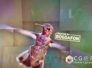 AE模板-现代企业宣传图形遮罩视差图片展示片头 Inspirational Slideshow