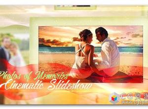 AE模板-复古婚礼婚礼相册片头图片展示 Lovely Slides of Romantic Moments 免费下载