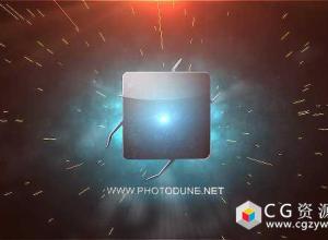 AE模板-宇宙星星粒子玻璃光泽Logo展示 Space Logo 免费下载