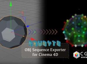 C4D插件-OBJ序列导出插件 OBJ Sequence Exporter 2 for Cinema 4D R17-S22 Win/Mac