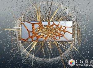 AE模板-抽象三维Logo破碎爆炸展示动画 Explosive Logo Costructor 免费下载