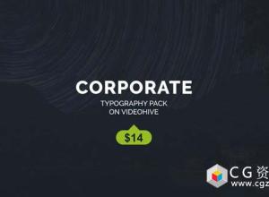 AE模板-30个公司标题简洁文字字幕条动画 Corporate Titles 免费下载