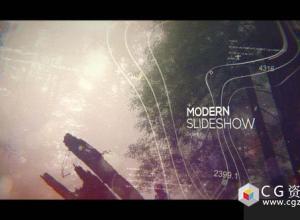 AE模板-现代幻灯片时尚图片视差片头展示 Modern Slideshow