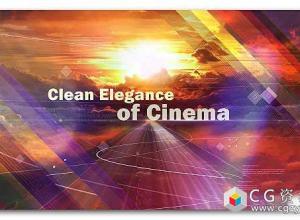 AE模板-优雅幻灯片遮罩视差企业史诗画廊图片展示片头 Elegant Slideshow