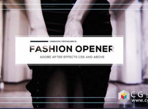 AE模板-动感时尚快速模特分屏展示片头 Fashion Opener 免费下载