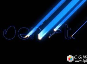 AE模板-高科技标志激光射线光描边Logo展示 Minimal Laser – Hi-Tech Logo Reveal