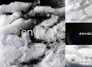 AE模板-冬天冰雪融化Logo展示 Logo Snowbreak 免费下载