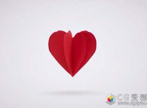 AE模板-情人节婚礼纸张折叠信封照片开场 Love Intro 免费下载