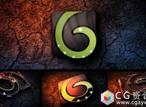 AE模板-电影标志介绍黑暗三维描边Logo动画 Dark Grunge Logo