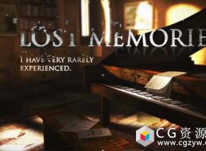 AE模板-复古电影回忆片头桌子钢琴老照片展示 Lost Memories 免费下载