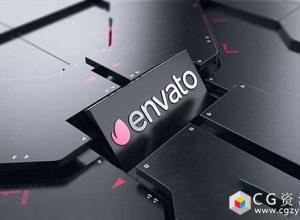 AE模板-高科技科幻标志金属质感Logo展示 Sci-Fi Logo Technolog