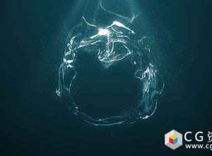 AE模板-液体标志介绍水流汇聚Logo动画 Water Logo