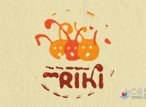 AE模板-水彩溶解汇聚标志Logo动画 Watercolor Logo