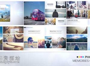 AE模板-照片书旅行记忆翻书旅游照片展示片头 Photo Book – Memories of Travel