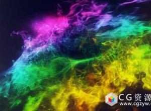 AE模板-超炫多彩粒子宇宙空间旋转汇聚Logo展示 Colors Of Circles Logo Reveal