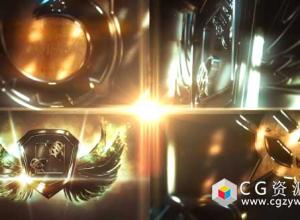 AE模板-金属翼标志三维Logo文字动画 Metal Wings Logo 免费下载