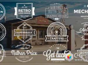 AE模板-复古徽章文字排版标题动画 Authentic Vintage Titles