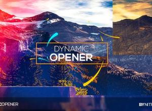 AE模板-企业动态拼贴分割图片开场 Dynamic Opener
