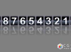 AE模板-数字滚动模拟计数器动画 Analog Counter