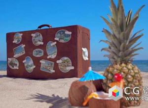 AE模板-复古手提箱假日与旅游照片展示 The Retro Suitcase - Holiday & Travel Promotion