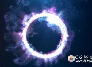 AE模板-超酷旋转粒子标志动画Magic Circle Logo