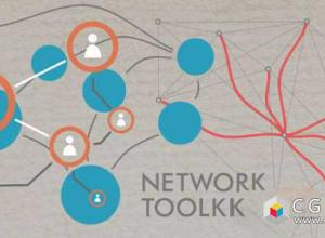 AE模板-网络网状点线连线流程图动画工具包 Network Toolkit