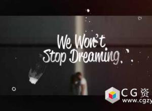 AE模板-创意歌曲唱词字幕标题文字视频片头 Lyrics Template 免费下载