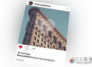 AE模板-网络媒体社交介绍图片视频展示 Instagram Promo