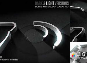 AE模板-三维金属标志Logo路径描边动画3D Stroke Logo免费下载