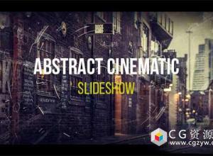 AE模板-抽象大气电影视差图片开场 Abstract Cinematic Parallax Opener Slideshow
