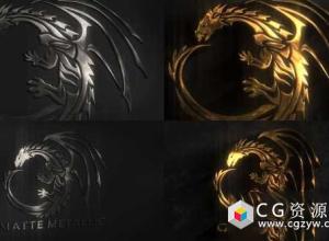 AE模板-三维金属质感标志Logo文字动画 Metal Logo