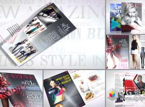 AE模板-时尚杂志宣传片产品促销翻页动画 Magazine Promo
