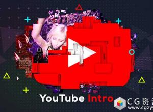 AE模板-游戏社交媒体网络视频宣传包装 Quick YouTube Intro