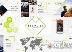 AE模板-简洁公司电子商务包装片头开场 Simplica Business Template