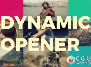 AE模板-夏季旅游时尚假期动态文字图片开场片头 Dynamic Opener