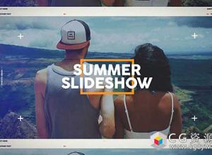 AE模板-夏季幻灯片旅游视频展示片头 Summer Slideshow